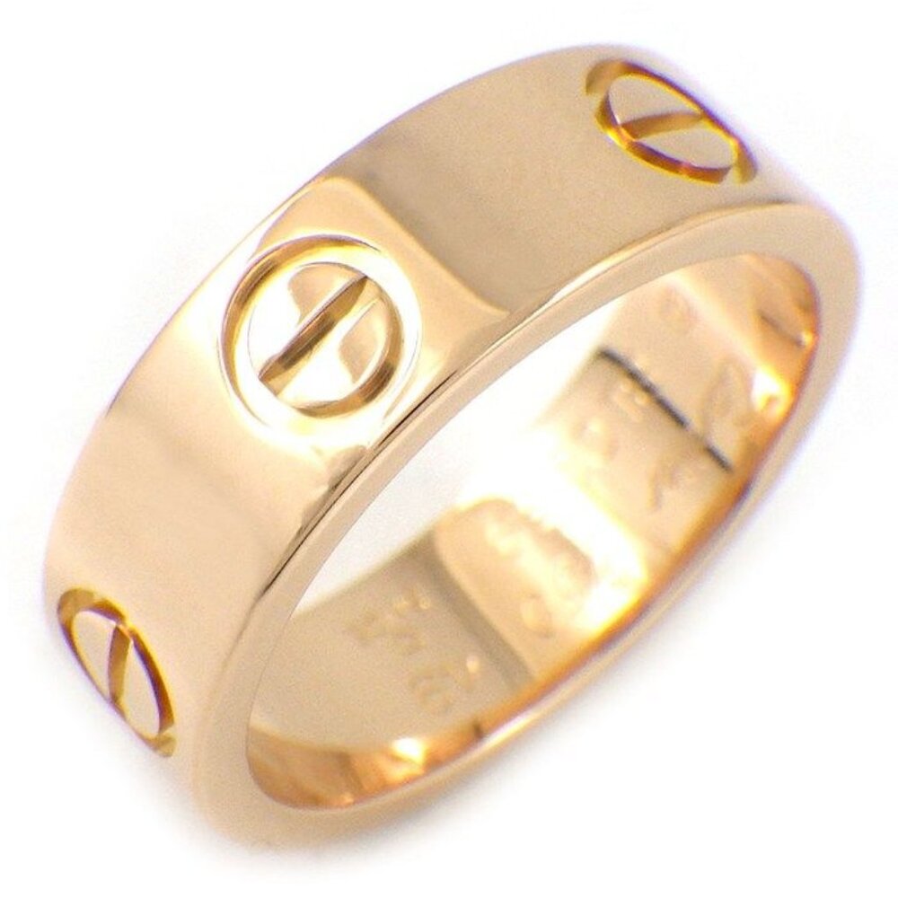 Cartier Ring Love Classic Model MM 18K Pink Gold 49